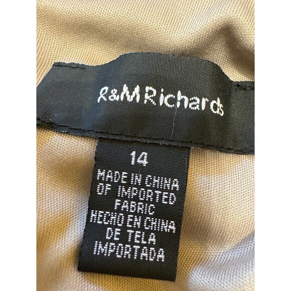 R&M Richards Lace Midi Dress in Beige - Picture 2 of 12